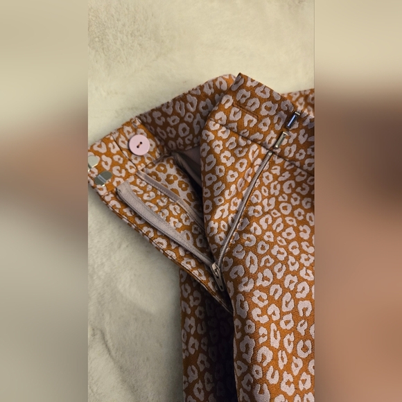 NWT Kate Spade Flora Leopard Jaquard Pant - Sz 4 - Picture 9 of 16